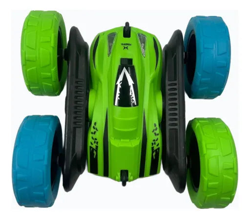 Auto a control remoto, de doble cara giratoria de 360°.