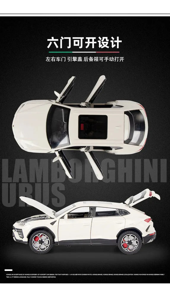 1:24 Lamborghini Urus Miniatura Rm De Metal Con Sonido.