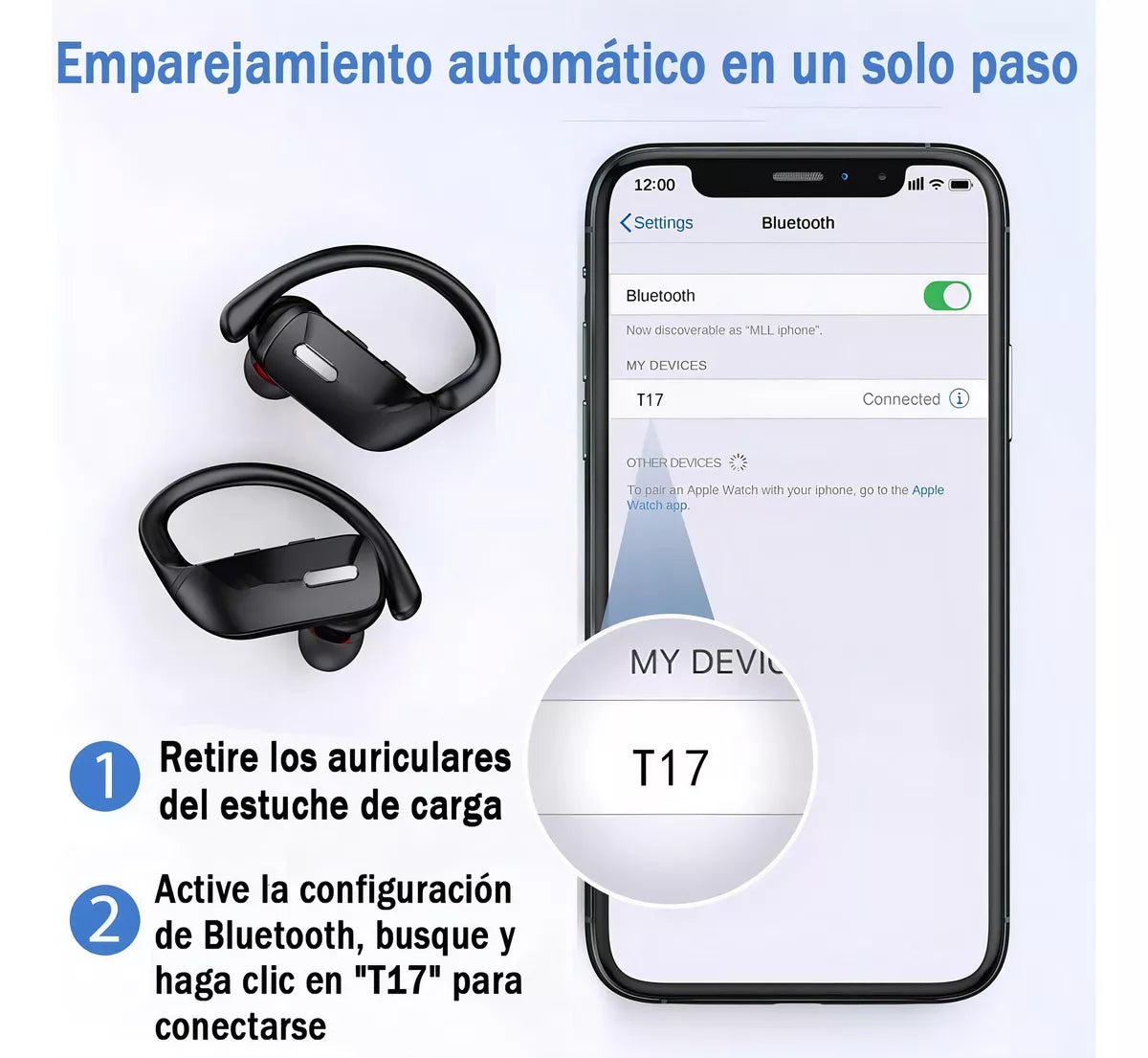 Tacry Audífonos Inalámbricos Deportivos T17
