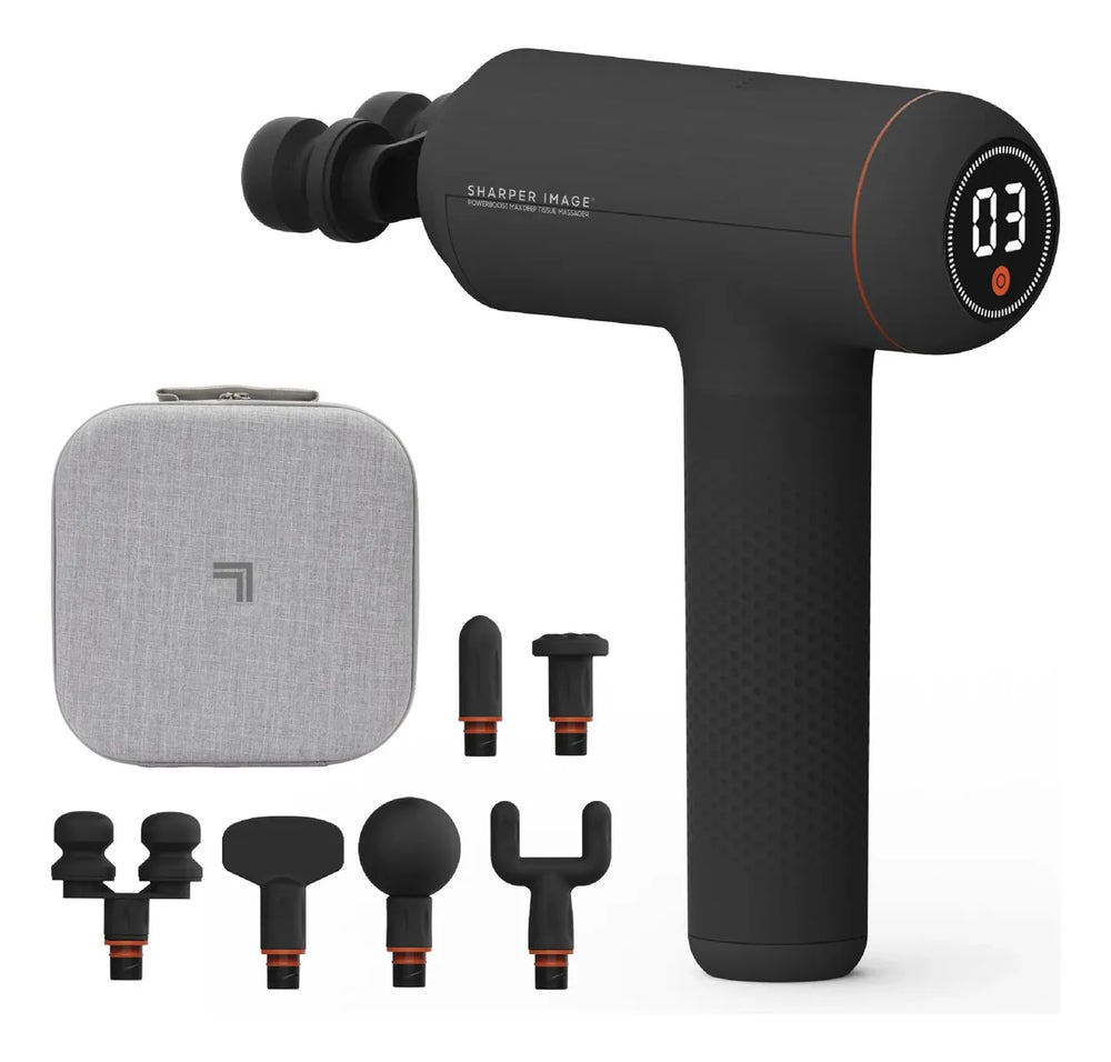 Pistola Max De Masaje De Percusión De Tejido Profundo Con 6 Accesorios