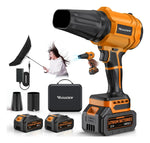 Soplador De Hojas Inalámbrico Yuquesen 980.000 Rpm Con 2 Baterias