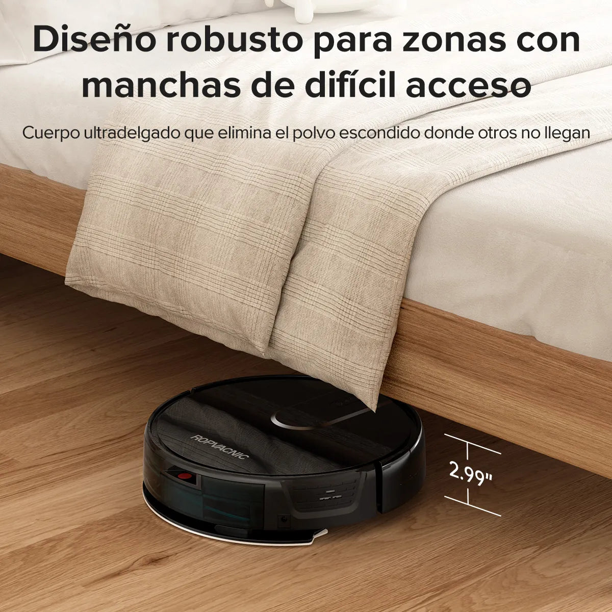 Robot aspirador y fregona, succión de 4000 Pa, (USADO).