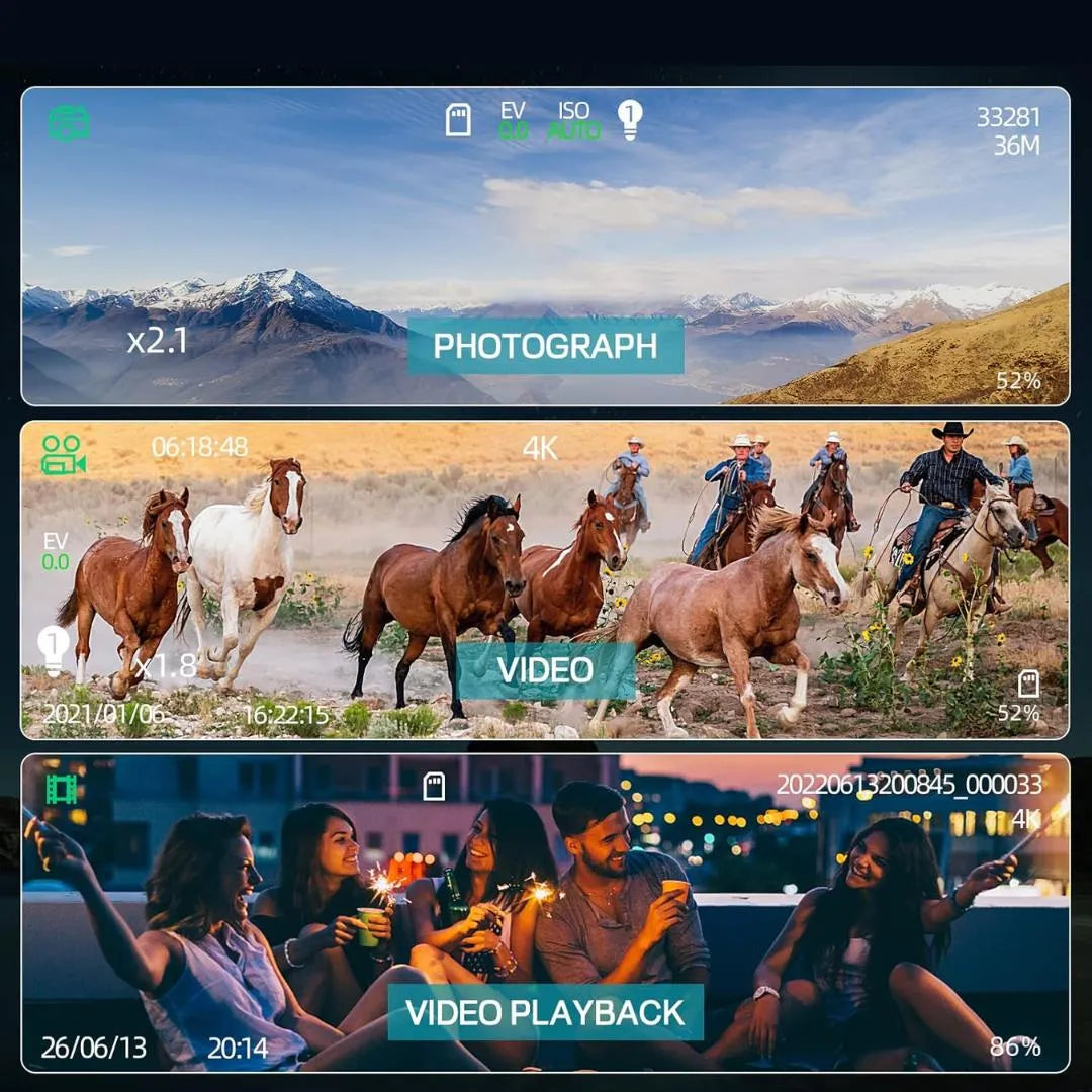 Binocular Digital De Visión Nocturna Profesional 36mp