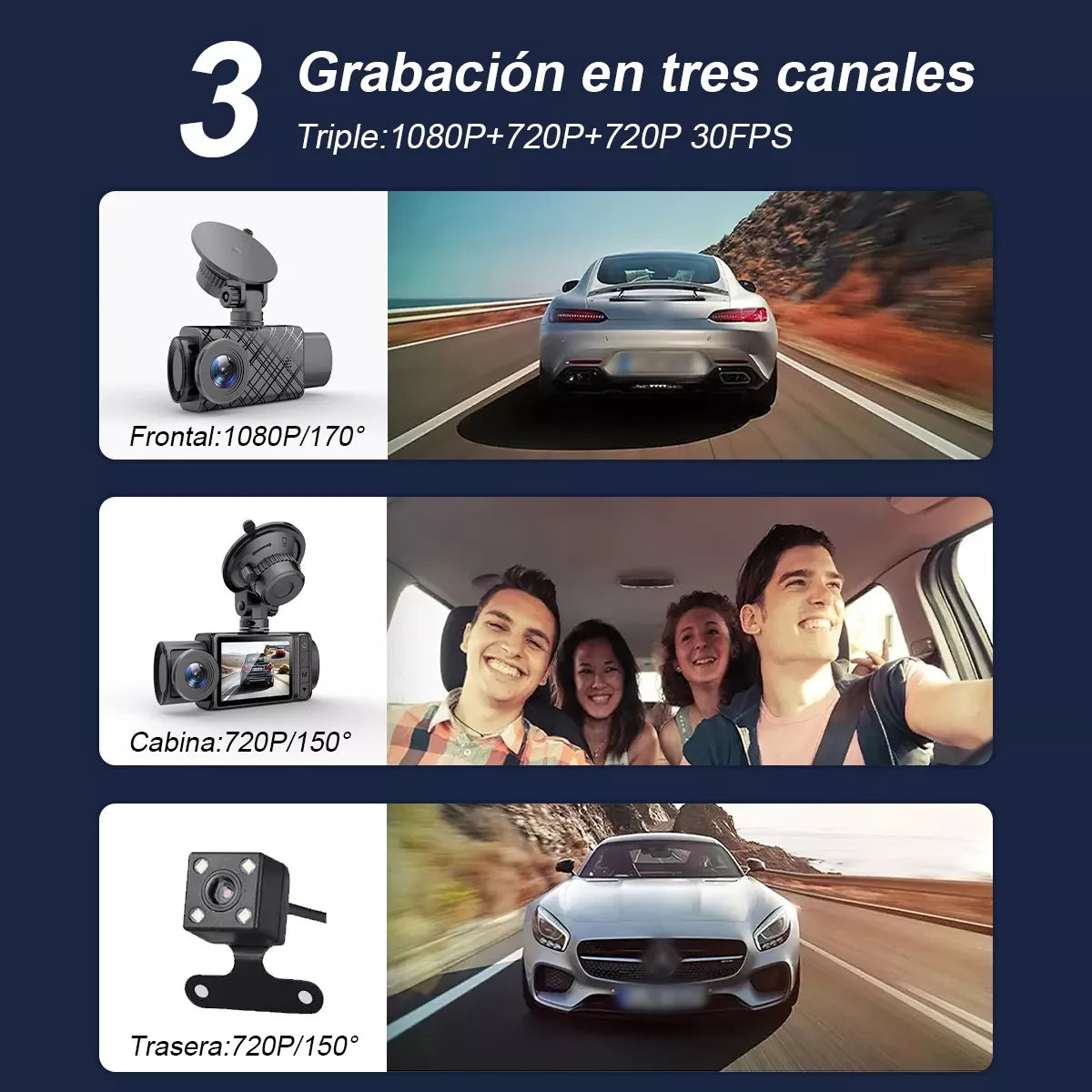 Dash Cam Cámara Para Auto  Hd 1080p.