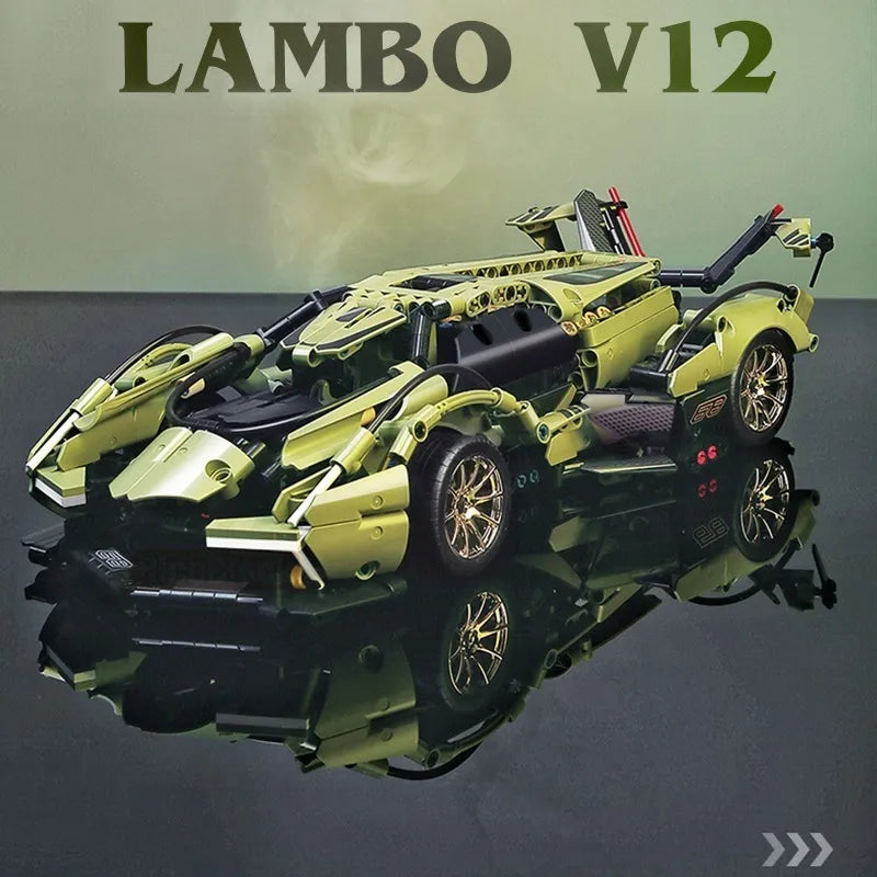 Auto juguete armable Lamborghini V12 Vision Gran Turismo 1:14