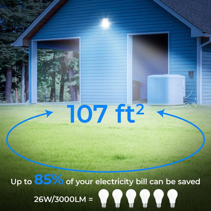 Paquete De Luz Led De Pared De 26 W Con Sensor Del Atardece