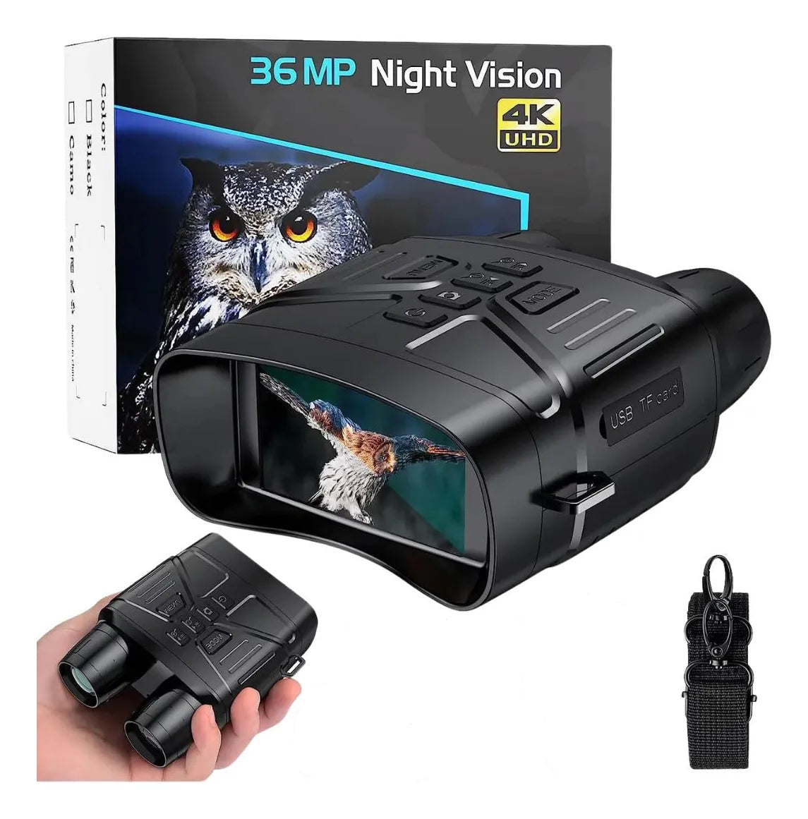 Binocular Digital De Visión Nocturna Profesional 36mp