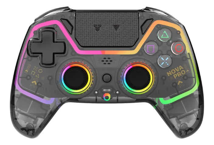Gamepad inalámbrico NOVA PRO WGP14V2 Atomic negro con luces LED y sticks intercambiables