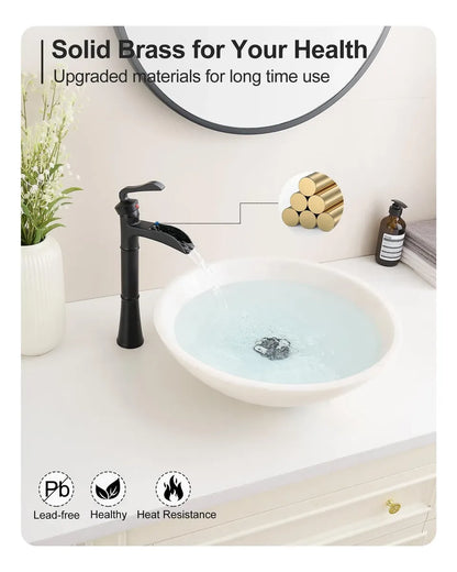 Llave Mezcladora Para Lavabo Tipo Cascada Una Palanca Bathlavish