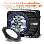 ubwoofer Activo 10 Pulgadas 1600W Bajo Asiento