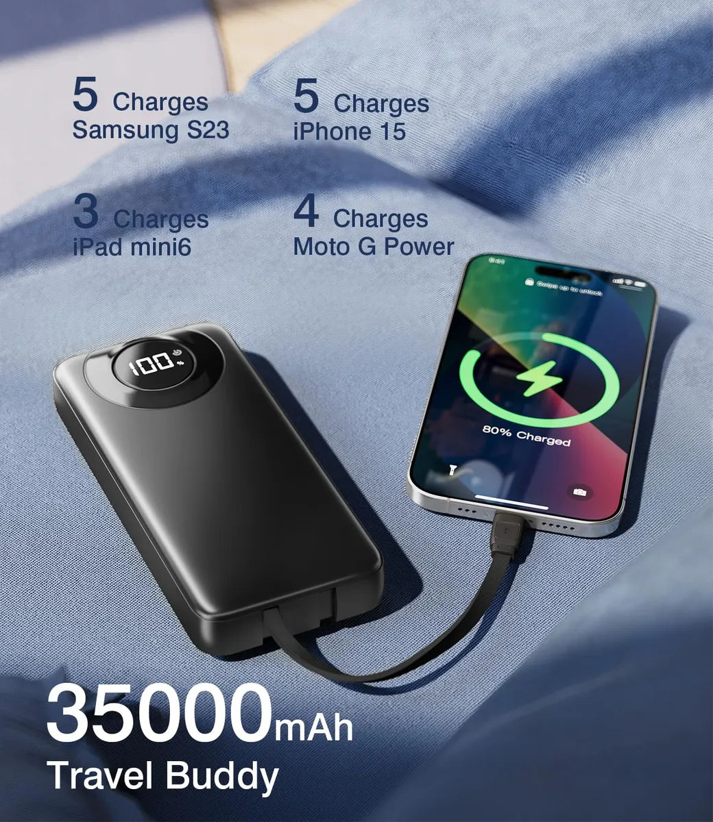 Power Bank Bateria Portatil 35000 mAh T333 (USADO)