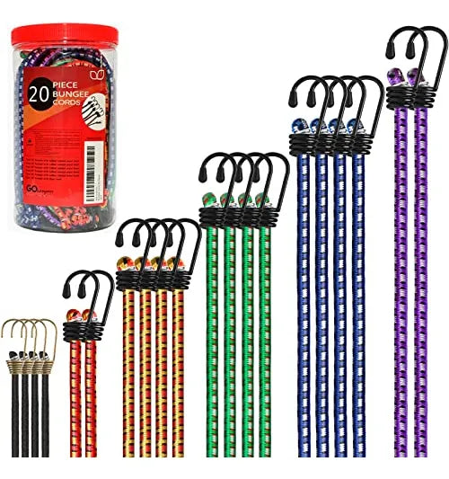Cordones Bungee Premium 20 Piezas En Frasco