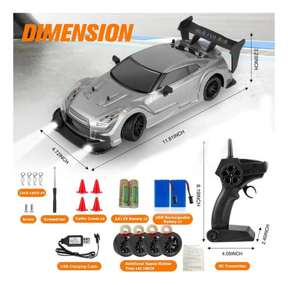 Coche De Juguete RC DRIFT CAR Escala 1:16 Pankqq