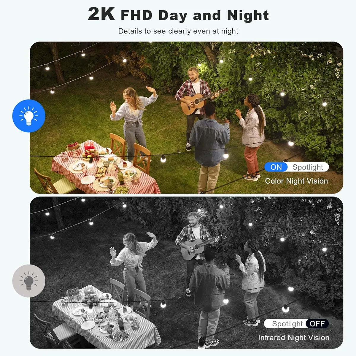 Cámara de seguridad solares inalámbricas para exteriores.(USADA)