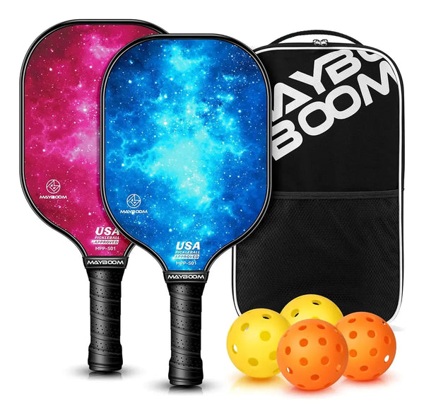 Set Pickleball Mayboom 2 Palas 4 Pelotas y Bolsa