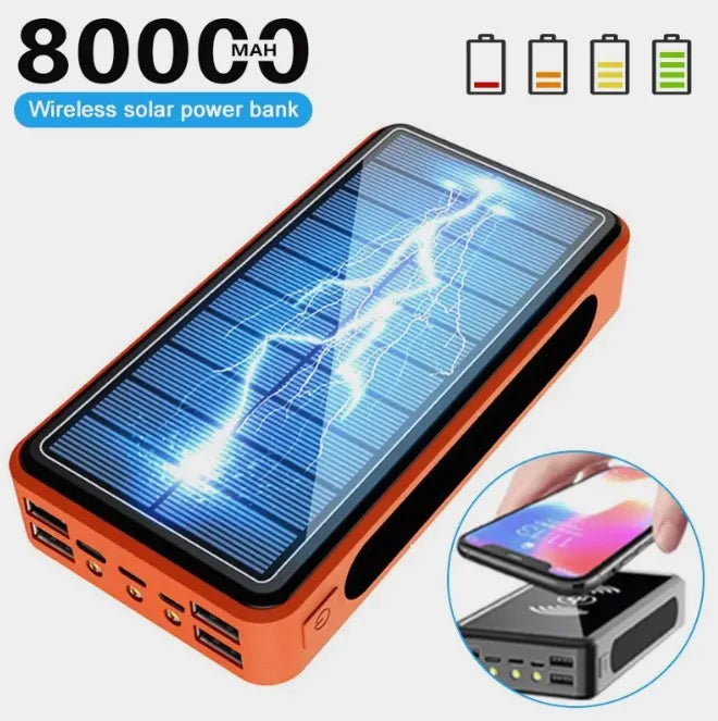 Cargador Solar Powerbank 80000mah para acampar