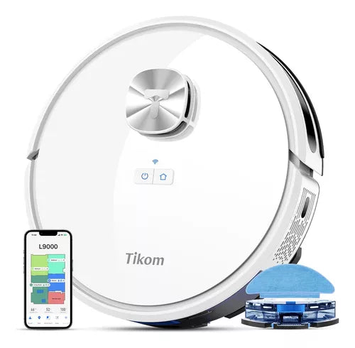 Combo robot de aspiradora y trapeador,L9000, 4000 Pa. USADO