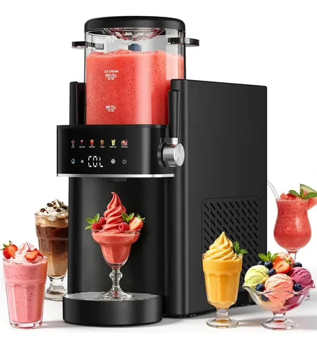 Máquina de granizados Ranvaira color negro con panel de 6 ajustes