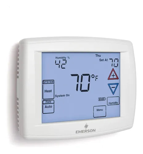 Termostato táctil con control de humedad- Emerson 1F97-1277 (Usado)