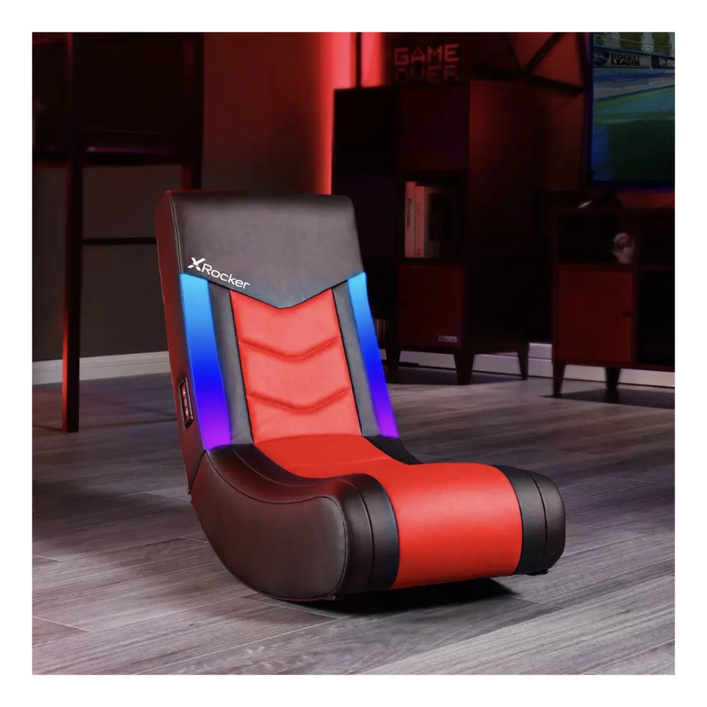 Silla Gamer X Rocker Neomotion Solo RGB Floor Rocker con Luces