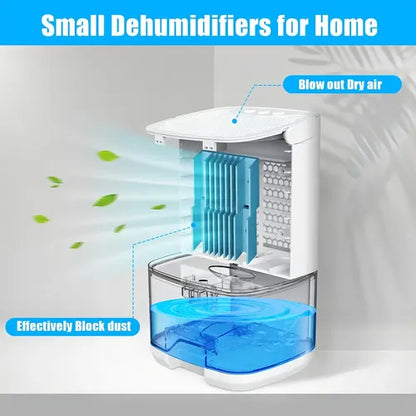 Deshumidificador portátil con luz ambiental de colores para dormitorio o sótano — vista 5