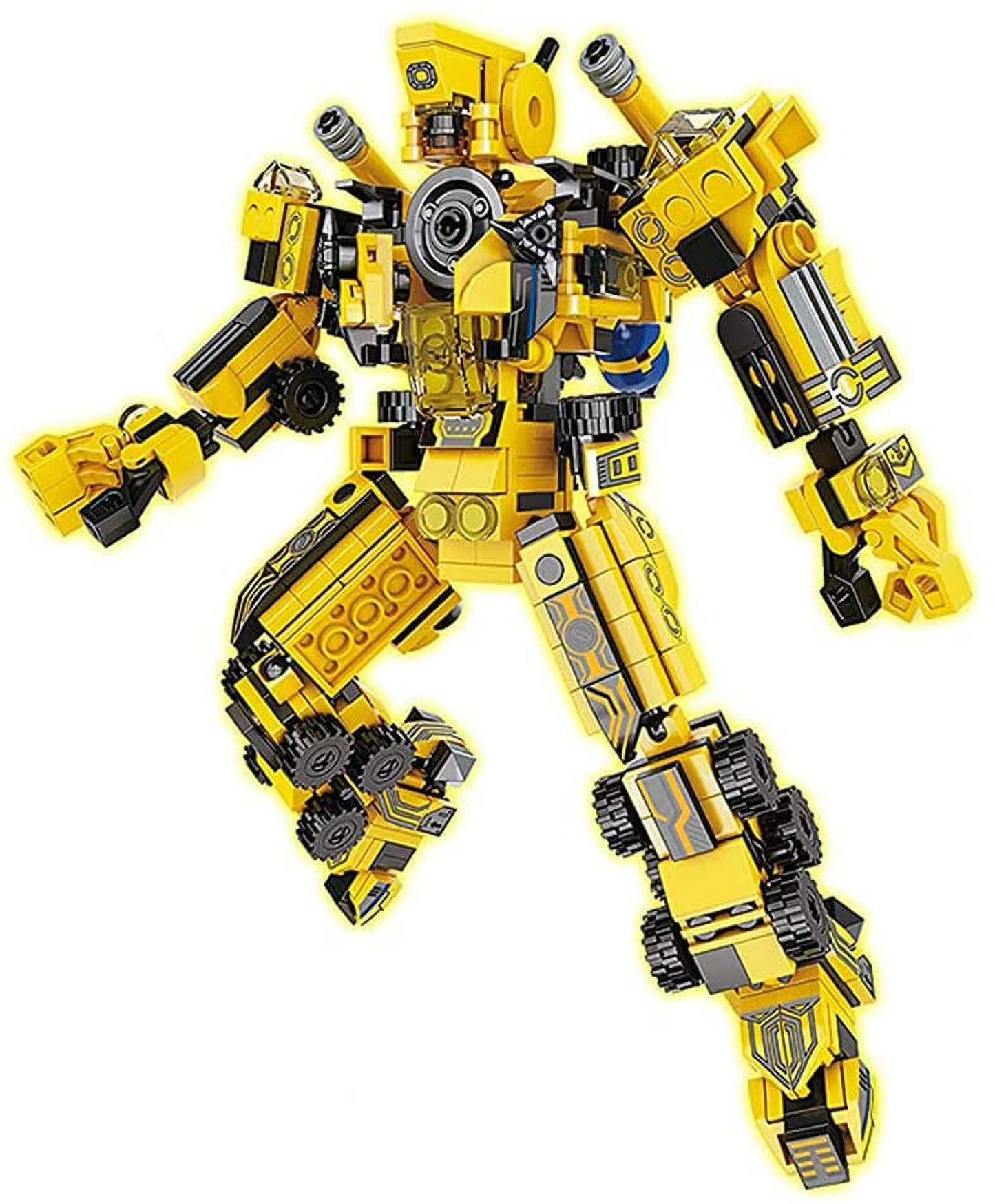 Bloques de construcción de 2 robots gigantes de combate 1150 pcs