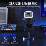 FIFINE AmpliGame KS5 Micrófono AM8 Mezclador SC3 XLR