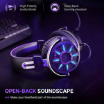 Audífonos Gamer FIFINE AmpliGame H19 RGB Con Cable