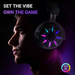 Audífonos Gamer FIFINE AmpliGame H19 RGB Con Cable