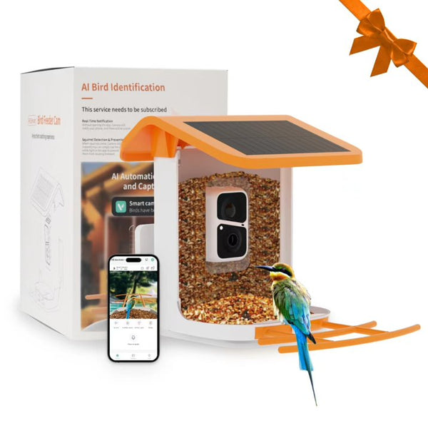 Comedero inteligente para pájaros, Capacidad 1.8 Lts. (AZUL).
