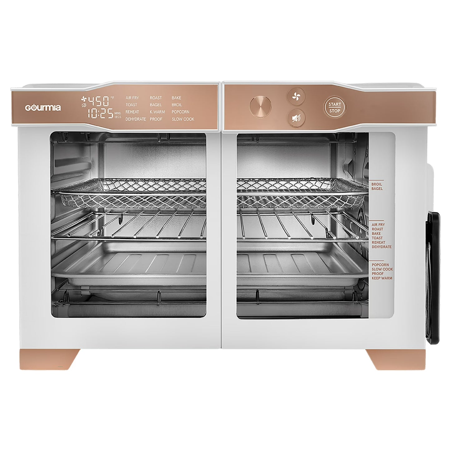 Gourmia Horno Tostador Freidora de Aire Digital de 6 Rebanadas.