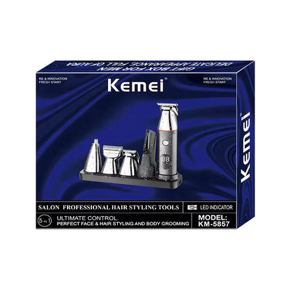 Máquina Cortar Cabello Kemei KM-5857 Profesional USB