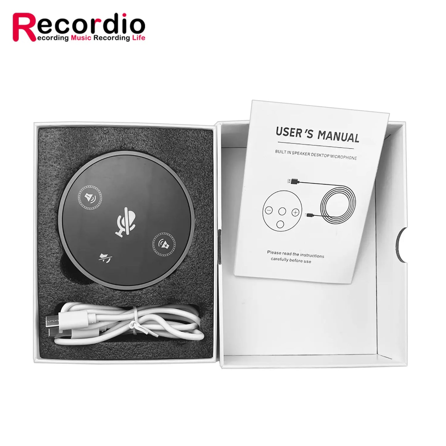 Microfono para Podcast de conferencia portatil