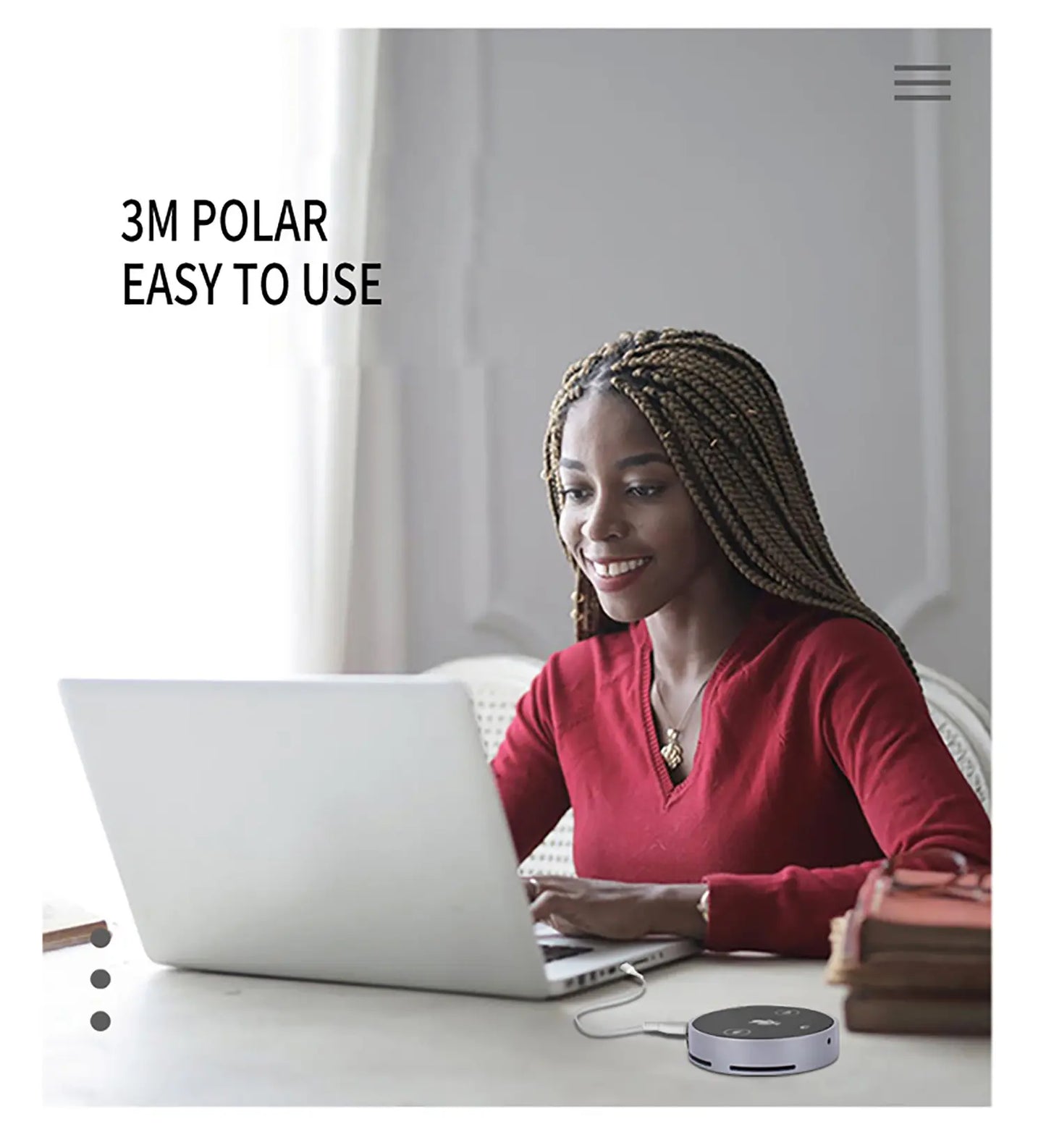 Microfono para Podcast de conferencia portatil