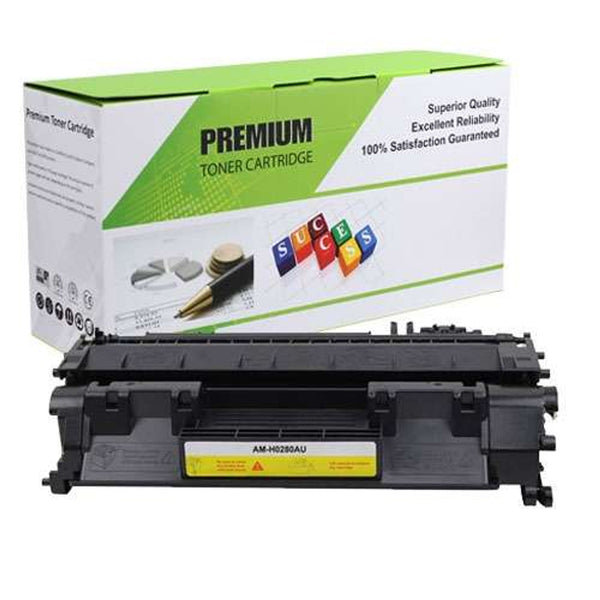 Cartucho de tóner HP 80A, Negro, rendimiento std (2700pgs).