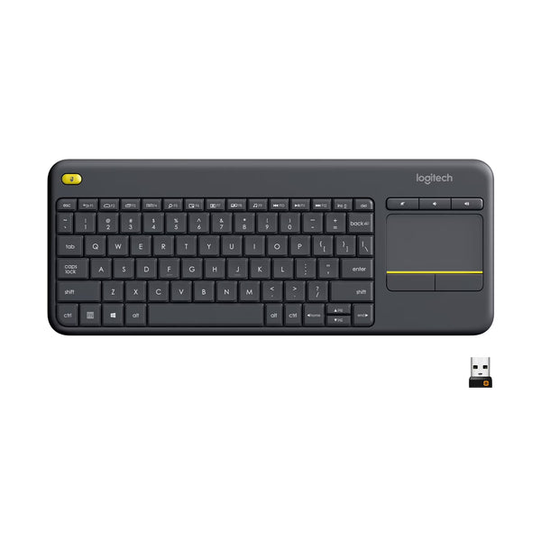 Teclado Logitech K400 Plus Inalámbrico Touchpad