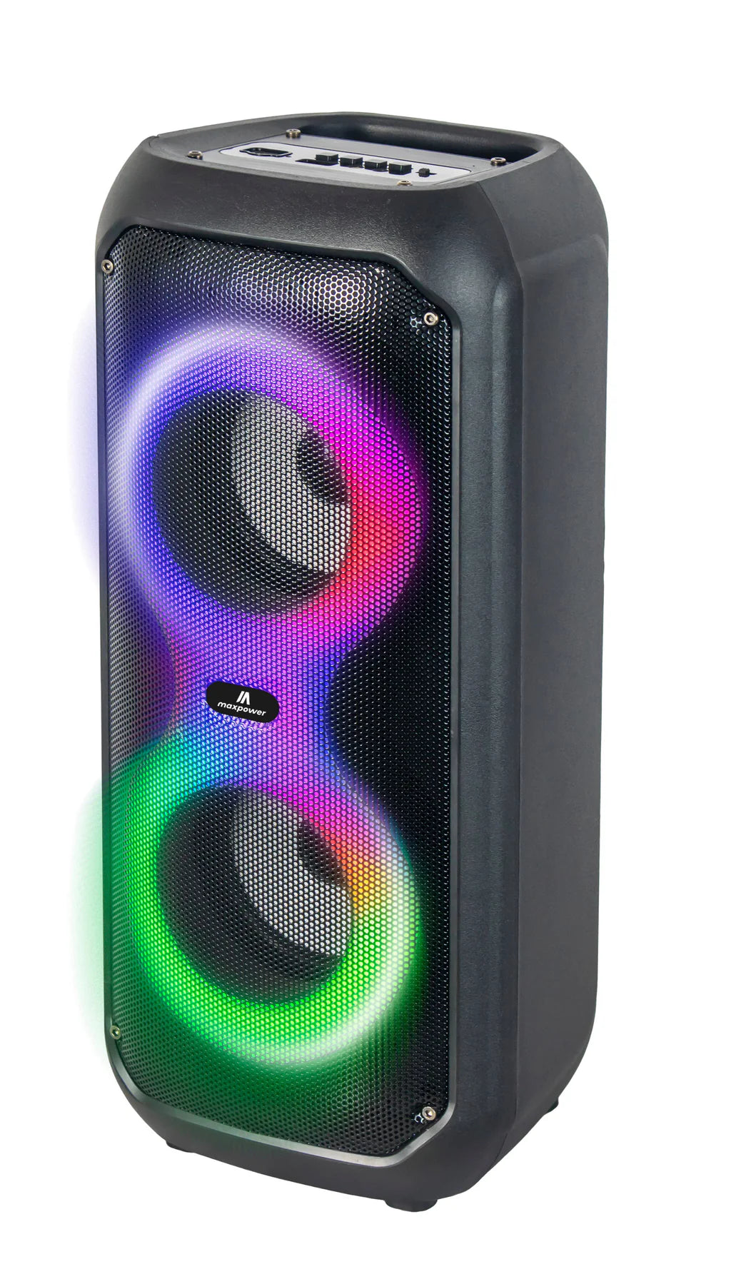 Altavoz Bluetooth, con micrófono y diferentes modos de luz LED.