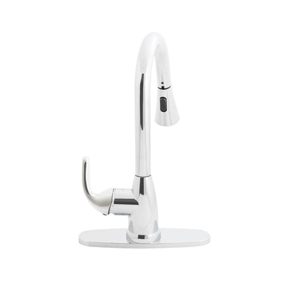 Grifo de cocina monomando, extraíble, Earth Luxe Niagara Cromado.