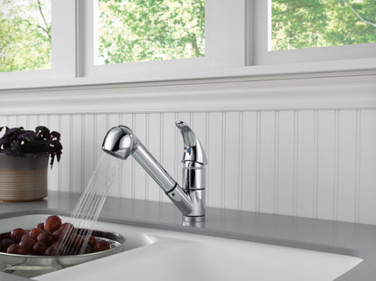 Grifo extraíble para cocina, Peerless P18550LF, 1 o 3 Agujeros.