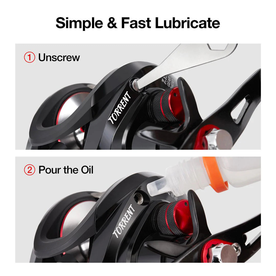 Carrete baitcasting Piscifun relación de transmisión de 7.1:1 (USADO)