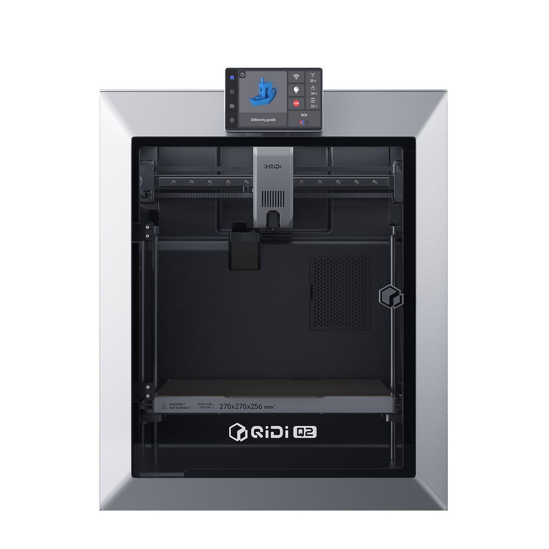 Impresora 3D QIDI Max4 Combo plateada con cámara calefaccionada y almacenamiento de filamento — vista 6
