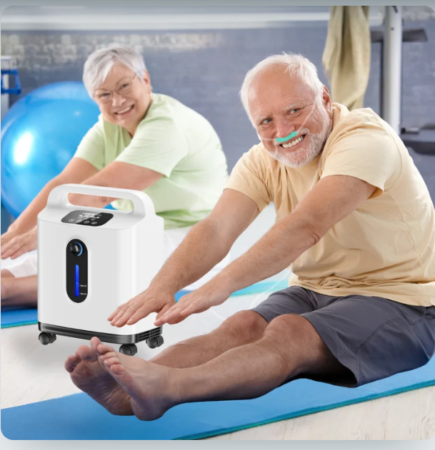 Concentrador de oxígeno de flujo continuo ajustable, DF-011.