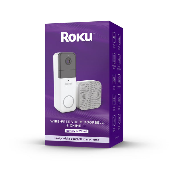 Timbre de video inalámbrico Roku SE detección movimiento (USADO)