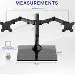 VIVO STAND-V002FG Soporte Doble Monitor 13 a 32"
