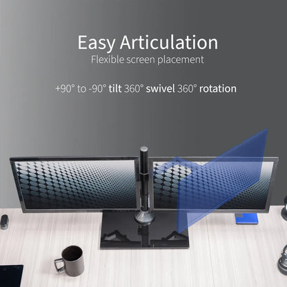 VIVO STAND-V002FG Soporte Doble Monitor 13 a 32"