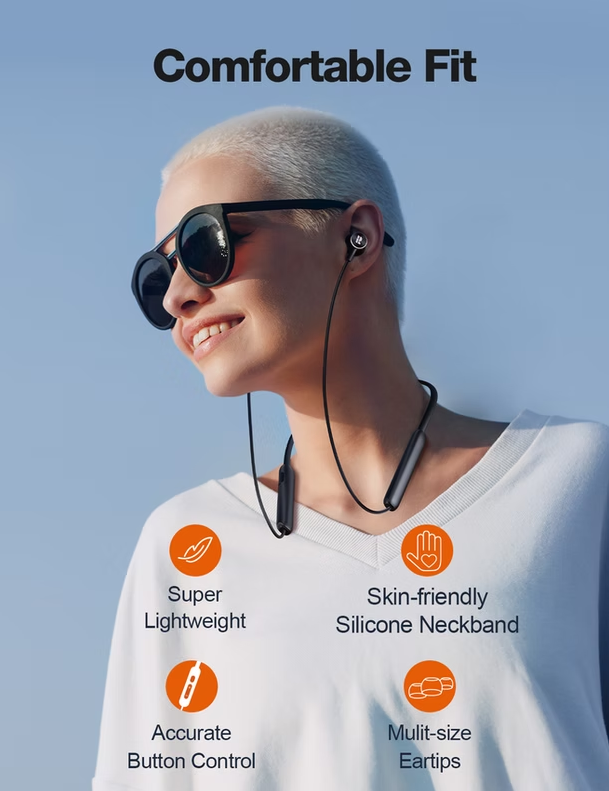 Auriculares Bluetooth Rythflo WH01 Deportivos (Caja con detalle)