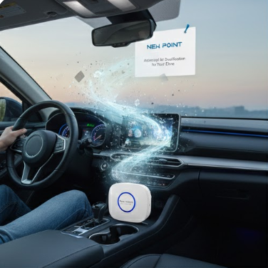 Purificador Aire Auto y Hogar Portátil Blanco