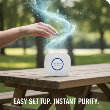 Purificador Aire Auto y Hogar Portátil Blanco