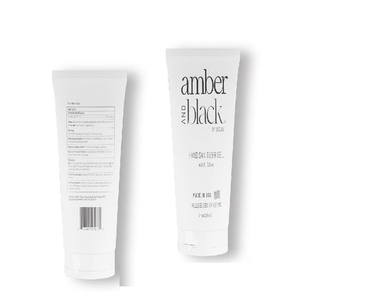 Gel sanitizante para manos 4 tubos de 8oz c/u Ambar & Black