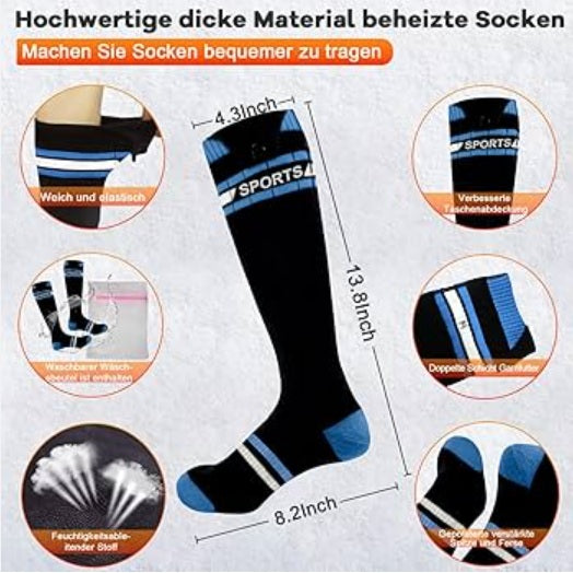 Calcetines Calefactables Termicos 6000mAh Recargable con APP Control